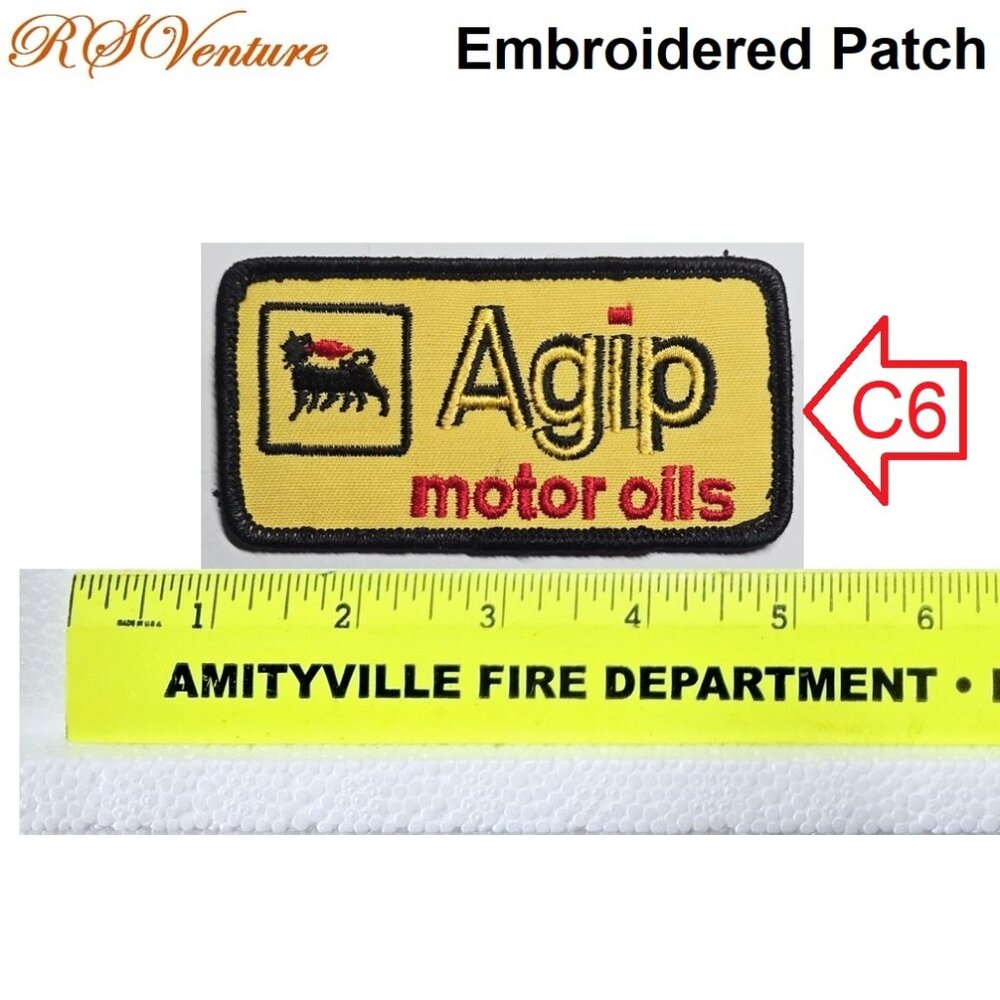 Buy 1 get 1 FREE, Vintage Agip Car Patch